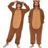 imageSpooktacular Creations Halloween Dalmatian Dragon Triceratop Unisex Pajama Adult Animal Costume Halloween Costume PartyBrown Bear