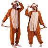 imageSpooktacular Creations Halloween Dalmatian Dragon Triceratop Unisex Pajama Adult Animal Costume Halloween Costume PartyBrown Monkey
