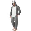 imageSpooktacular Creations Halloween Dalmatian Dragon Triceratop Unisex Pajama Adult Animal Costume Halloween Costume PartyGrey Bulldog