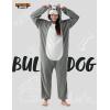imageSpooktacular Creations Halloween Dalmatian Dragon Triceratop Unisex Pajama Adult Animal Costume Halloween Costume PartyGrey Bulldog