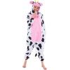 imageSpooktacular Creations Halloween Dalmatian Dragon Triceratop Unisex Pajama Adult Animal Costume Halloween Costume PartyPink Cow
