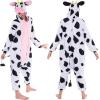 imageSpooktacular Creations Halloween Dalmatian Dragon Triceratop Unisex Pajama Adult Animal Costume Halloween Costume PartyPink Cow