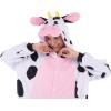 imageSpooktacular Creations Halloween Dalmatian Dragon Triceratop Unisex Pajama Adult Animal Costume Halloween Costume PartyPink Cow