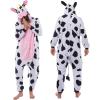 imageSpooktacular Creations Halloween Dalmatian Dragon Triceratop Unisex Pajama Adult Animal Costume Halloween Costume PartyPink Cow
