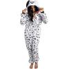 imageSpooktacular Creations Halloween Dalmatian Dragon Triceratop Unisex Pajama Adult Animal Costume Halloween Costume PartyWhite Dalmatian