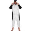 imageSpooktacular Creations Halloween Dalmatian Dragon Triceratop Unisex Pajama Adult Animal Costume Halloween Costume PartyWhite Penguin