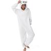 imageSpooktacular Creations Halloween Dalmatian Dragon Triceratop Unisex Pajama Adult Animal Costume Halloween Costume PartyWhite Polar Bear