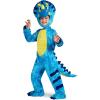 imageSpooktacular Creations Halloween Dinosaur Costume Toddler Triceratops Costume Kids with Egg for Baby Child Dress Up PartyBlue