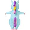 imageSpooktacular Creations Halloween Inflatable Costume Full Body Unicorn Blow Up Costume for Adult Holiday Themed Cosplay PartyBlue