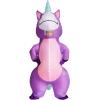 imageSpooktacular Creations Halloween Inflatable Costume Full Body Unicorn Blow Up Costume for Adult Holiday Themed Cosplay PartyPurple