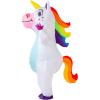 imageSpooktacular Creations Halloween Inflatable Costume Full Body Unicorn Blow Up Costume for Adult Holiday Themed Cosplay PartyWhite
