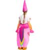 imageSpooktacular Creations Kids Inflatable Halloween Costume Riding a Unicorn Colorful Air Blowup Set with Hat Hallowen PartyPink