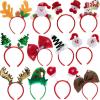 imageJOYIN 12 Packs Christmas Headbands 3D Head Hat Headbands for Kids Women Men Christmas Parties Costume Accessories Xmas Holiday Party Favors Photo Booth ONE SIZE FIT ALLSpecial