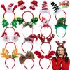 imageJOYIN 14 PCS Christmas Headbands with Different Designs Party Holiday Headbands for Kids Women Men Christmas Holiday Parties Favors ONE Size FIT ALL