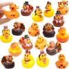 imageJOYIN 18PCS Thanksgiving Rubber Ducks for Boys Girls Kids ampamp Toddlers Thanksgiving Party Favor Gifts Rubber Ducky Bath Toys Kids Fun Bath Duck Toys