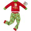 imageJOYIN 2 PCS Christmas Santa Ugly Sweaters for Doll Cupcakes and Donuts Themed Naughty Pajamas Christmas Doll Clothes Accessories for Holiday Room Party Decorations Gifts