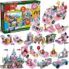 imageJOYIN 2023 Christmas Advent Calendars 24 Days Countdown Calendars with Girls Princess Castle and Ice Cream Truck Building Blocks for Girls Kids STEM Building Toys Party Favor Xmas Gifts Classroom