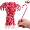 imageJOYIN 24 Pcs Christmas Candy Cane Ball Point Pens for Kids Gift Xmas Pen Bulk for Christmas Stocking Stuffers Teacher Student Gifts Classroom Supplies Carnival Prize Goodie Bag Fillers