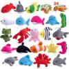 imageJOYIN 24 Pcs Mini Sea Animal Plush Toys Stuffed Sea Animal Bulk for Kids Birthday Party Favors Basket Stuff Pinata Fillers Goodie Bag Fillers School Prizes Valentines Day Party SuppliesSea Animals