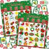 imageJOYIN 28 Players Christmas Bingo Cards 5x5 for Kids Xmas Party Supplies Goodies Games Kids School Classroom Goody Gift Filler Stuffers Indoor Family Activities ChristmasXmas