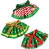 imageJOYIN 3 Pcs Christmas Skirts for Doll Xmas Green Santa Clothing Dance Dress Accessories Set for Christmas Decorations and Specials