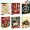 imageJOYIN 30 PCS Boxed Christmas Cards Assortment Elegant Icons With Envelopes Diverse Festive 6 Designs for Winter Holiday Xmas Season Merry Christmas Cards Present Giving Wintertime GiftsModern