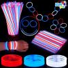 imageJOYIN 324 Pcs 4th of July Glow Sticks with Connectors 8quot Red White Blue Glow in the Dark Bracelets Necklaces for Kids Adults Patriotic Light Up Toys for Independence Day Party Favor Accessory Supply