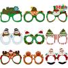 imageJOYIN 36 Pack Christmas Frame Costume Eyeglasses Assorted Designs for Christmas Party Supplies Photo Booth and Party Favors One Size Fits All