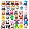 imageJOYIN 36 Pack Mini Animal Plush Toy Assortment 36 Units 3quot EachBulk Stuffed Animals Party Favors for Kids Small Animals Plush Keychain Decoration Carnival Prizes Halloween Party Favors