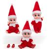 imageJOYIN 3PCS Christmas Red Tiny Elf Doll Soft Plush Toy for Xmas Decor Gift Accessories and Props Christmas Party Decoration and Stocking Stuffers