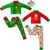 imageJOYIN 4 Pcs Christmas Elf Accessories  Xmas Clothing Ugly Sweaters for Dolls Santa and Snowman Classic Style Pajamas Green and Red Sweaters for Holiday DecorationsCute