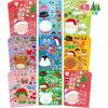 imageJOYIN 48 Pcs Christmas Makeaface Sticker Sheets Make Your Own Characters Mix and Match Sticker Sheets with Santa Santa Reindeer Gingerbread Snowman and Elf Kids Party Favor Supplies Xmas Craft