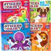 imageJOYIN 4Pack Crafts for Kids Sticker Paint Book Gift Party Favor  Paint by Stickers Numbers for Kids Traveling  Safari Unicorn Dog Sea Animals