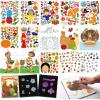 imageJOYIN 53 Sheets Thanksgiving Crafts Notebook with 20 Makeaface Make A Turkey Stickers 10 Coloring Book 10 Scratch Cards 5 Plain Paper and 8 Stickers Thanksgiving Party Favor Classroom Gifts