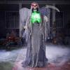 imageJOYIN 67quot Halloween Decorations Outdoor Scary Animatronics Clown Decor Clearance with LED Eyes and Creepy Sound Life Size Animated for Haunted House Lawn Yard PatioScythe Grim Reaper