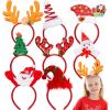 imageJOYIN 8 PCS Christmas Headbands Head Hat Toppers Costume Accessories for Kids Girls Boys Christmas Parties Xmas Holiday Party Favors Photo Booth