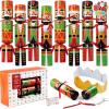 imageJOYIN 8 Pack Christmas Party Favor NonSnap Nutcrackers Design Party Table Favors with Holiday Party Favor Supplies for Kids and Adults Christmas Parties Dinners and HolidaysNutcrackers
