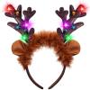 imageJOYIN Christmas 2PCS Light Up Cute Reindeer Headband Adult Kids Party Favor Supplies Xmas Accessories for Christmas Holiday Parties Annual Holiday Photos BoothElk