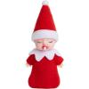 imageJOYIN Christmas Elf Plush Doll Red Tiny Elf Doll Sleeping with Pacifier Soft Plush Accessories for Christmas Holiday Decorations DressUp PartyRed