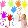 imageJOYIN Large 48Pcs Sticky Hands Party Favors Party Table Favors Set for Kids Holiday Traditions Classroom Treasure Box Carnival Prizes Bulk Pinata Stuff Glitter Toys Halloween goodie bagssticky hands