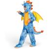 imageSpooktacular Creations Halloween Toddler Dragon Costume Dinosaur Costume kids with Wings for Baby Halloween Dress Up PartyBlue