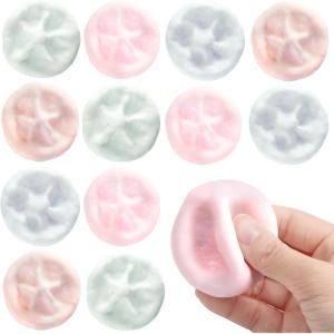 imageJOYIN 12 Pcs Mochi Crunchy Stress Ball Milk Stress Relief Grape Ball Fidget Toys Squeeze Toys for Kids Adults Relieve Work Anxiety Exercise Hand Flexibility Party Favors