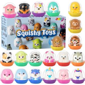 imageJOYIN 20 Pcs Kawaii Animal Party Favors for Kids Slow Rising Toys for Boys and Girls Stress Relief Toys for Birthday Party Gifts Goodie Bag Stuffers Pinata Stuffers Easter Egg Stuffer