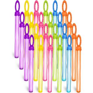 imageJOYIN 24 Pack 146 Big Bubble Wands Bulk 2 Dozen for Summer Toy OutdoorIndoor Activity Use Easter Bubbles Party Favors Supplies for KidsLeaf