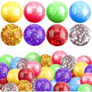 imageJOYIN 24 Pack Mini Stress Balls Squishy Balls for Adults Stress Relief Fidget Toys Bulk Glitter Squeeze Sensory Toys for Kids Party Favors Birthday Gifts Goodie Bags Stuffers