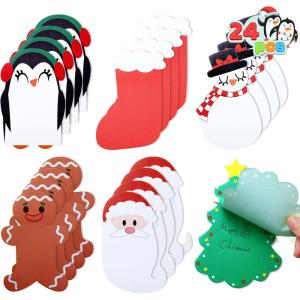 imageJOYIN 24 Packs Christmas Characters Notepads Notepads for Memo todoIt List Daily Planner Stationery