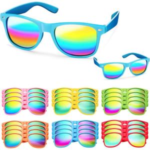imageJOYIN 24 Pcs Kids Sunglasses Party Favors bulk Neon Sunglasses with UV Protection for Children Pool Party Favors Goody Bags for kids Birthday