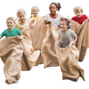 imageJOYIN 6 Pack Large Burlap Potato Sack Race Bags 39quot x 25quot Potato Sacks Racing Bags for Kids ampamp AdultsOutdoor Play Family Reunion Outdoor Picnic Party Outside Yard Lawn Easter Carnival Games