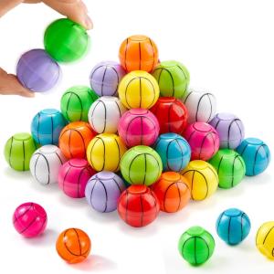 imageJOYIN 72 Pack Baseball Fidget Spinners for Kids Baseball Party Favors Fidget Toys Bulk Stress Balls Goodie Bags Stuffers for Birthday Party Treasure Box Toys for ClassroomBasketball