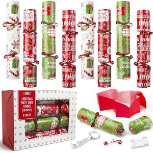 imageJOYIN 8 Pack Christmas Party Favor NonSnap Lettering Pieces Party Table Favors with Holiday Party Favor Supplies for Kids and Adults Christmas Parties Dinners and HolidaysHolidays